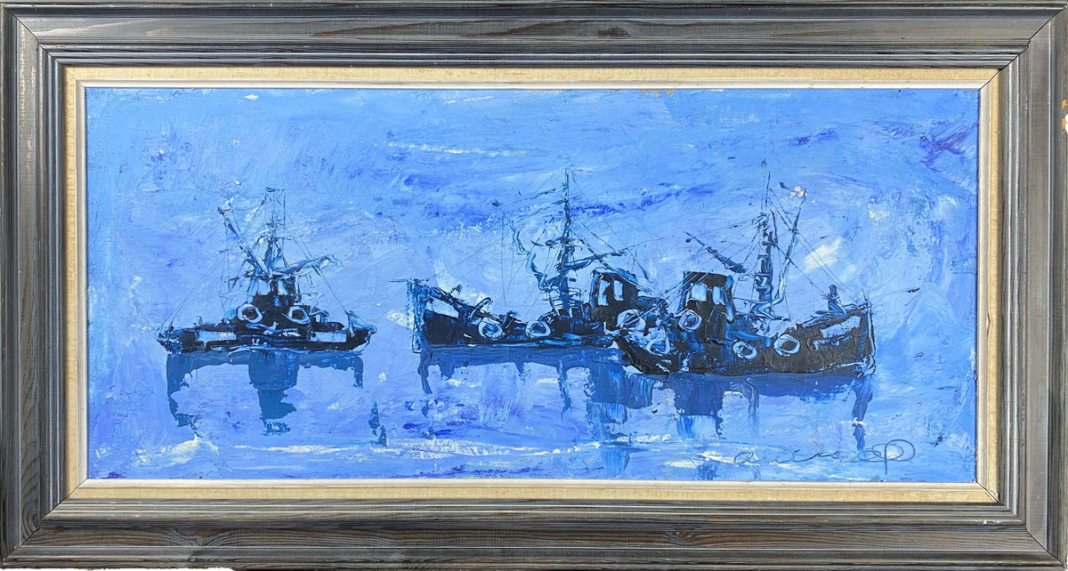 Tug Boats in Blue